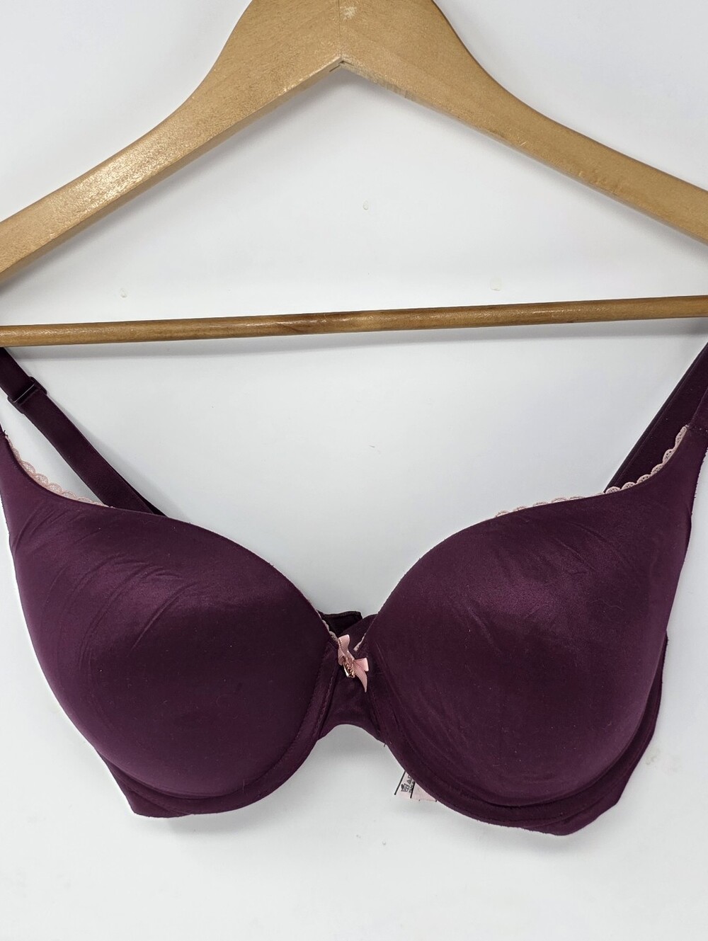 Victoria's Secret Body By Victoria Perfect Shape Maroon Bra 32DD